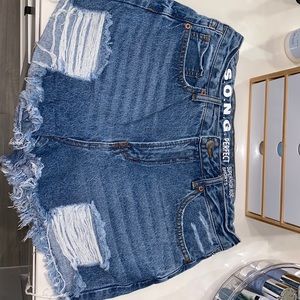 S.O.N.G perfect denim cotton shorts
